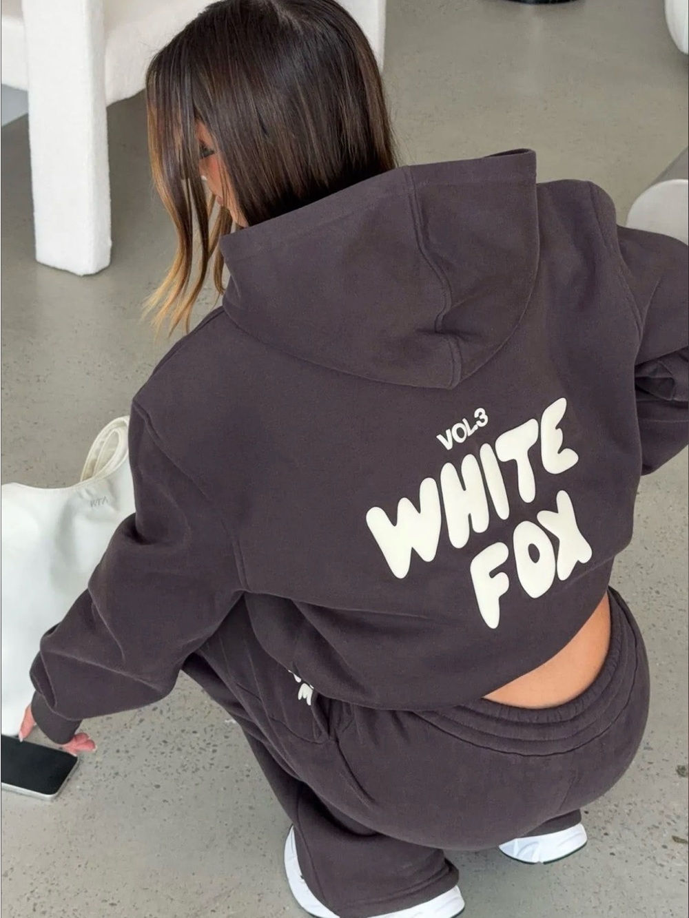 white fox brown offstage hoodie shadow